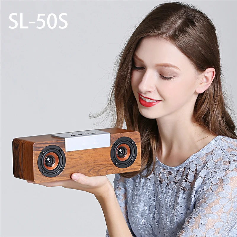 SL-50S Retro Wooden Wireless Bluetooth Speaker TWS Outdoor Card Bluetooth Bookshelf Audio Bluetooth Speaker
SL-50S Retro Wooden Wireless Bluetooth Speaker TWS Outdoor Card Bluetooth Bookshelf Audio Bluetooth Speaker