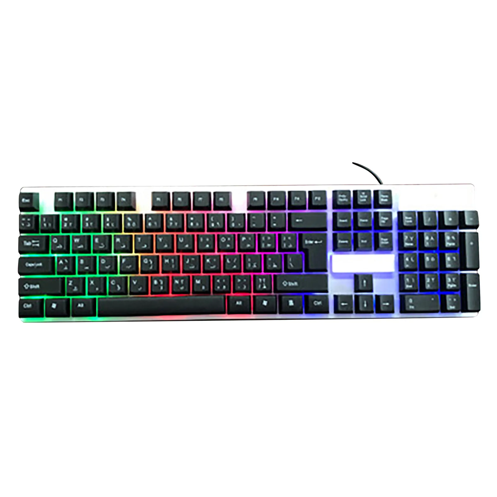 2020 T350 Rainbow Backlight Usb Ergonomic Gaming Keyboard for PC Laptop Usb Wired 104 Keys Gaming Mechanical Keyboard Original
2020 T350 Rainbow Backlight Usb Ergonomic Gaming Keyboard for PC Laptop Usb Wired 104 Keys Gaming Mechanical Keyboard Original