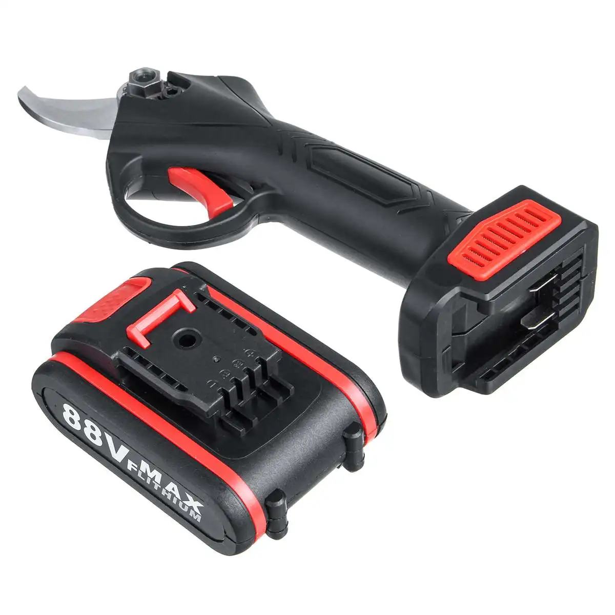 9000mAh 88V Cordless Pruner Lithium-ion Pruning Shear Fruit Tree Bonsai Pruning Electric Tree Branches Cutter Landscaping W/Box
9000mAh 88V Cordless Pruner Lithium-ion Pruning Shear Fruit Tree Bonsai Pruning Electric Tree Branches Cutter Landscaping W/Box