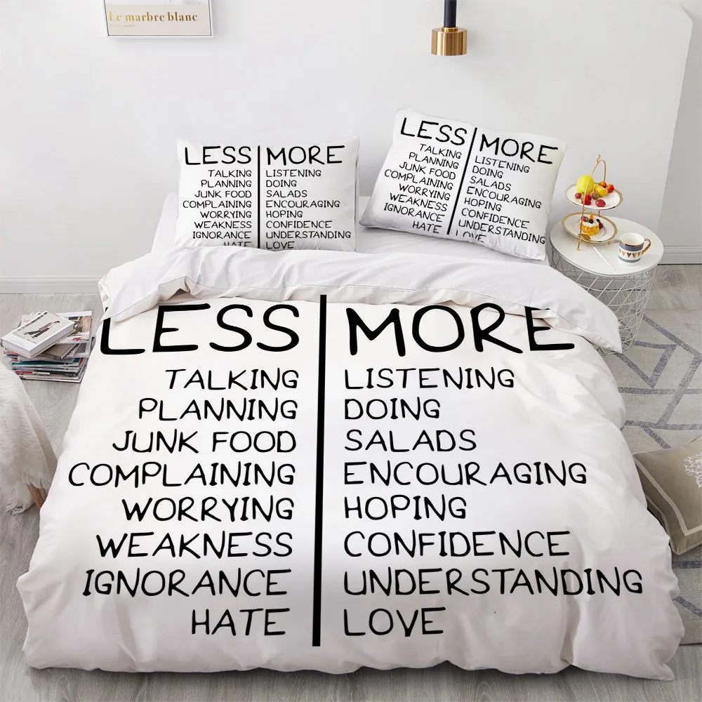 3D Custom Design Modern Duvet Cover Sets Letter Bed Pillow Covers 200*230cm Queen Full Twin Double Size White Bedding Set 
3D Custom Design Modern Duvet Cover Sets Letter Bed Pillow Covers 200*230cm Queen Full Twin Double Size White Bedding Set