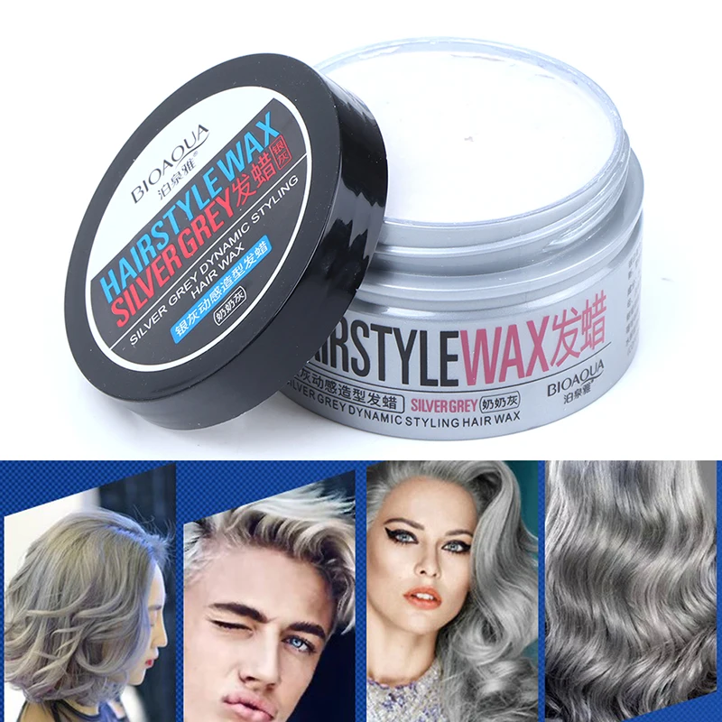 Temporary Hair Color Wax Men Diy Mud One-time Molding Paste Dye Cream Hair Gel For Hair Coloring Styling Silver Gre
Temporary Hair Color Wax Men Diy Mud One-time Molding Paste Dye Cream Hair Gel For Hair Coloring Styling Silver Gre