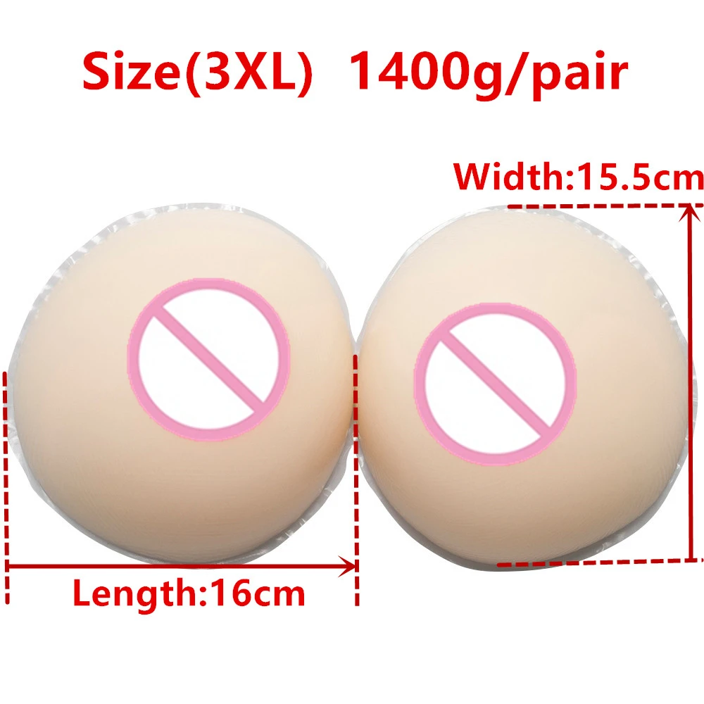 Drag Queen White Silicone Boobs 1400g/Pair Transgender Shemale Tits Crossdresser Breast Transvestite CD TD Breast Form
Drag Queen White Silicone Boobs 1400g/Pair Transgender Shemale Tits Crossdresser Breast Transvestite CD TD Breast Form