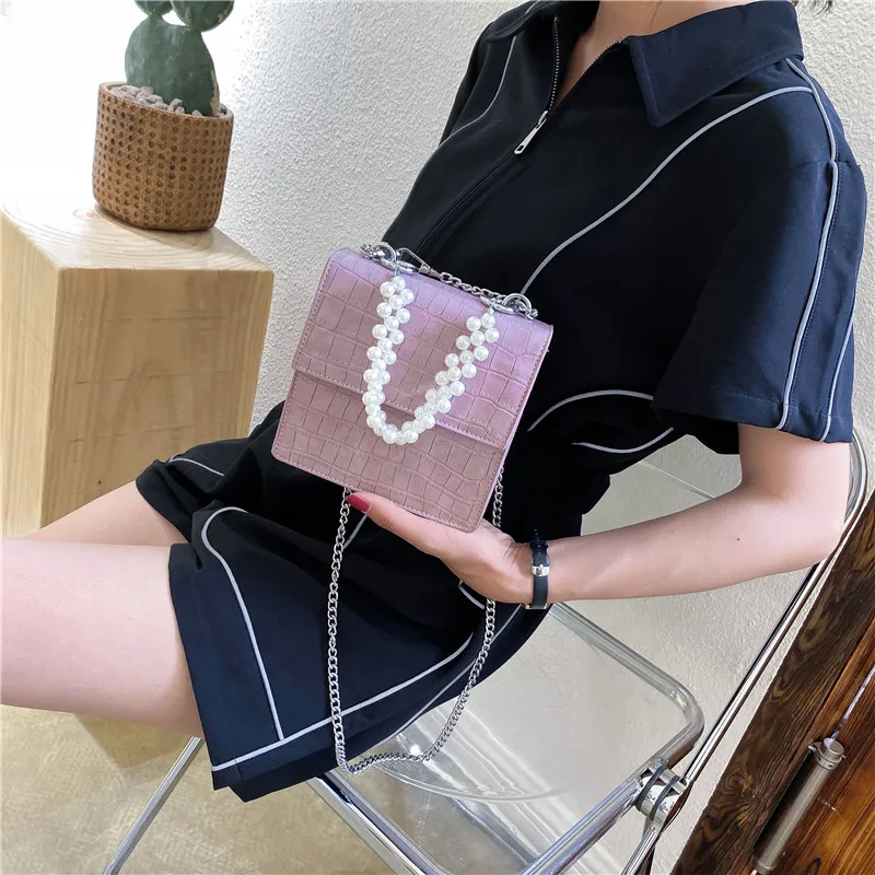 Pearl Handle PU Leather MINI Crossbody Bags For Women 2020 Sweet Chain Shoulder Handbags Female Travel Cross Body Bag
Pearl Handle PU Leather MINI Crossbody Bags For Women 2020 Sweet Chain Shoulder Handbags Female Travel Cross Body Bag