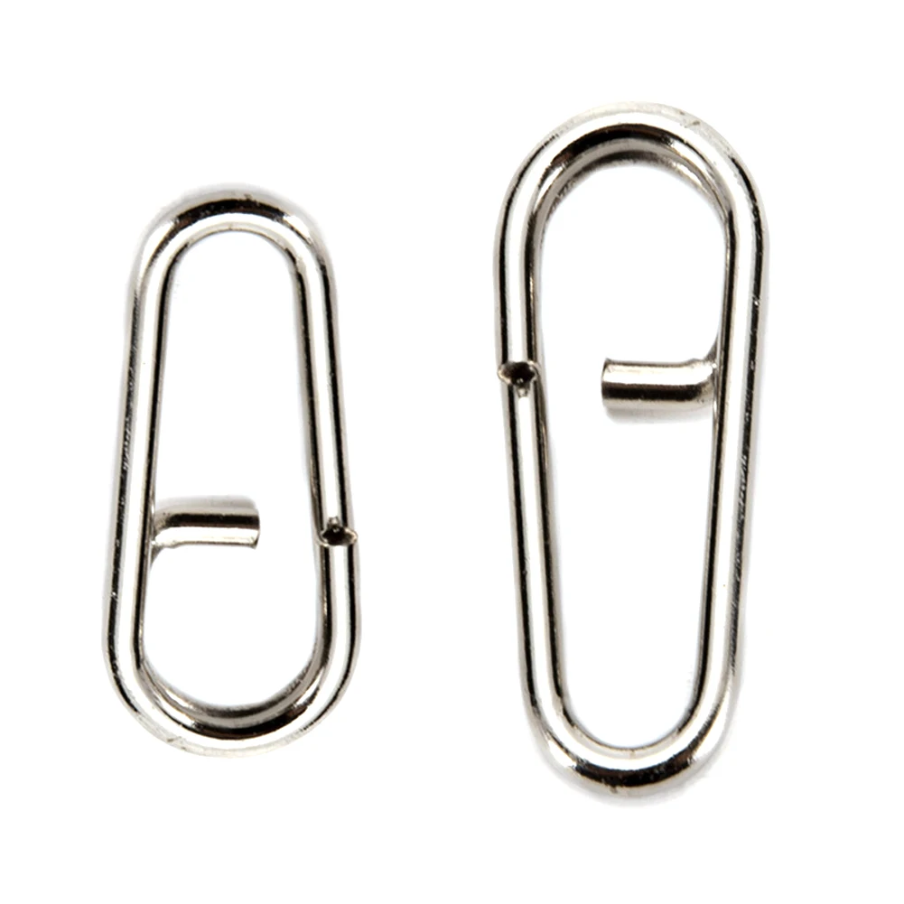 50pcs/lot Snap Swivel Stainless Steel Bent Head Oval Split Rings Lure Fishing Tackle Steel Fishing lures Split
50pcs/lot Snap Swivel Stainless Steel Bent Head Oval Split Rings Lure Fishing Tackle Steel Fishing lures Split