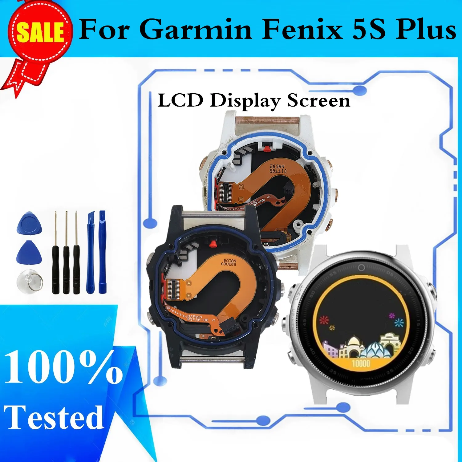 For Garmin Fenix 5S Plus LCD Display Replacement Parts LCD Screen For Garmin Fenix 5S Plus LCD Repair
For Garmin Fenix 5S Plus LCD Display Replacement Parts LCD Screen For Garmin Fenix 5S Plus LCD Repair