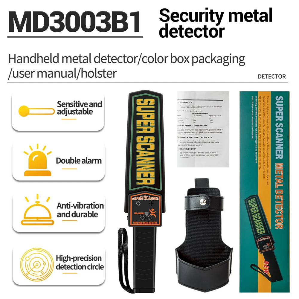 MD-3003B1 металлоискатель Профессиональный позиционирование стержень детектор чувствительность тела осмотр поиск портативный сканер безопас...
MD-3003B1 металлоискатель Профессиональный позиционирование стержень детектор чувствительность тела осмотр поиск портативный сканер безопас...