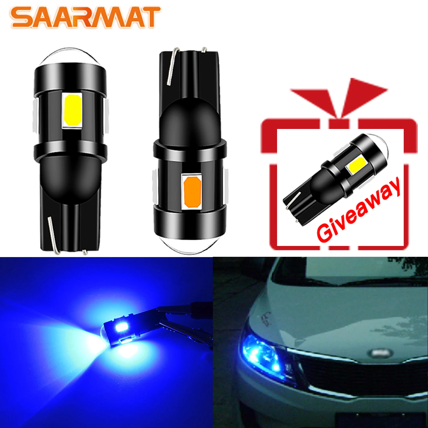 2PC T10 led bulb 12V Daytime running lights The width light For Kia Rio K2 K3 K5 K4 KX5 Cerato Soul Forte Sportage R Sorento
2PC T10 led bulb 12V Daytime running lights The width light For Kia Rio K2 K3 K5 K4 KX5 Cerato Soul Forte Sportage R Sorento