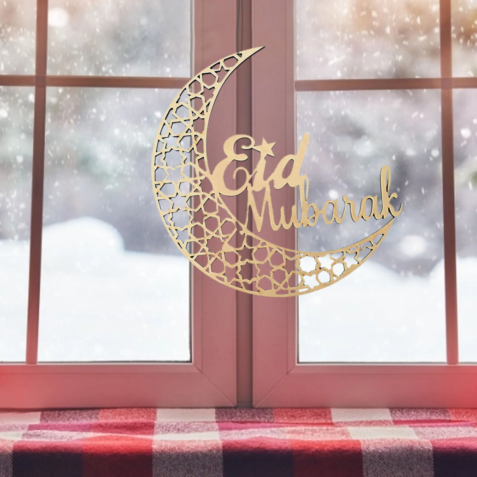 Eid Mubarak Wooden Desktop Decor Half moon Exquisite Home Hanging Ornament Ramadan festival Pendant hollow out Decorative
Eid Mubarak Wooden Desktop Decor Half moon Exquisite Home Hanging Ornament Ramadan festival Pendant hollow out Decorative
