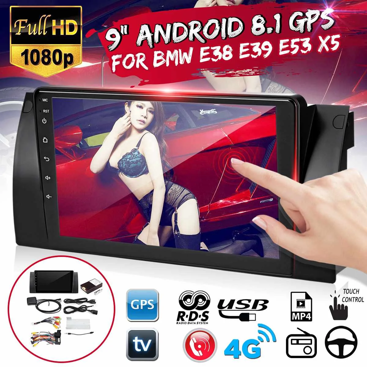 Автомобильный мультимедийный плеер 9 дюймов Android 10,1, автомагнитола, стерео MP5 плеер, Авторадио четырехъядерный 1 + 16 ГБ для BMW E38 E39 E53 X5
Автомобильный мультимедийный плеер 9 дюймов Android 10,1, автомагнитола, стерео MP5 плеер, Авторадио четырехъядерный 1 + 16 ГБ для BMW E38 E39 E53 X5