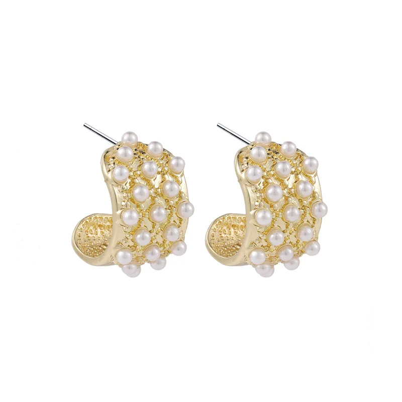 Zeojrlly Pearl Women Vintage Stud Earrings Korean Retro French Arc Pearl Earrings Simple Cool Wind Earrings Simple Jewelry
Zeojrlly Pearl Women Vintage Stud Earrings Korean Retro French Arc Pearl Earrings Simple Cool Wind Earrings Simple Jewelry