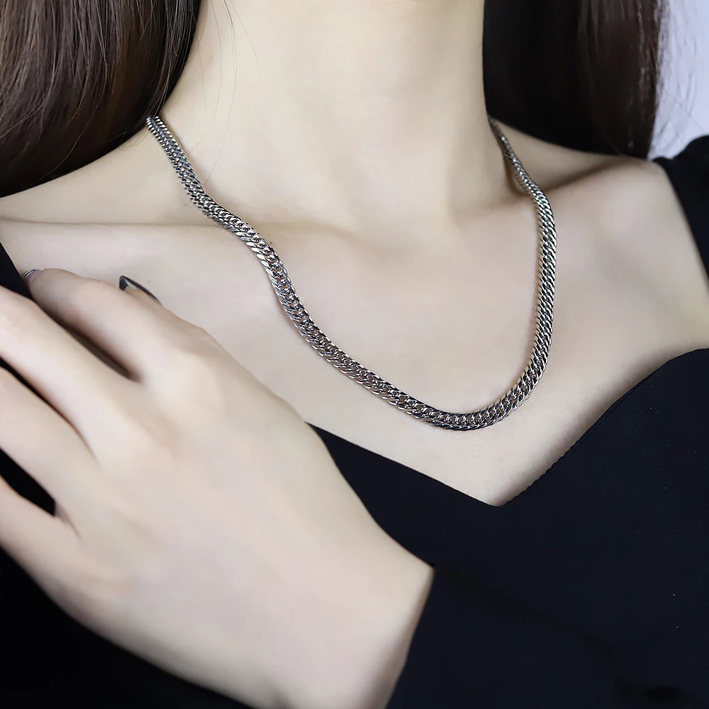 Stainless Steel Chain Necklace for Men Women Curb Cuban Link Chain Punk Choker Fashion Male Hip Hop Rock Jewelry Gift
Stainless Steel Chain Necklace for Men Women Curb Cuban Link Chain Punk Choker Fashion Male Hip Hop Rock Jewelry Gift