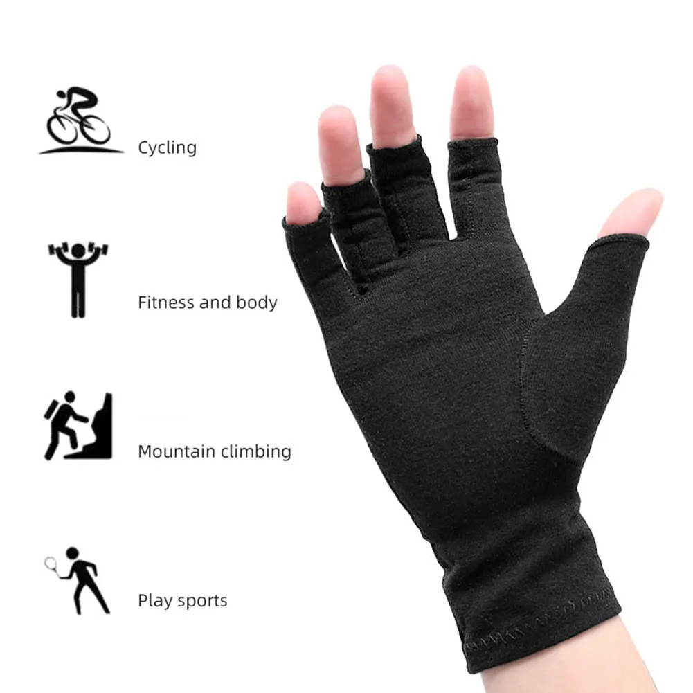 Arthritis Gloves Compression Gloves Support And Warmth Fingerless Cotton Fabric Sports Gloves for Hands Finger Joints
Arthritis Gloves Compression Gloves Support And Warmth Fingerless Cotton Fabric Sports Gloves for Hands Finger Joints
