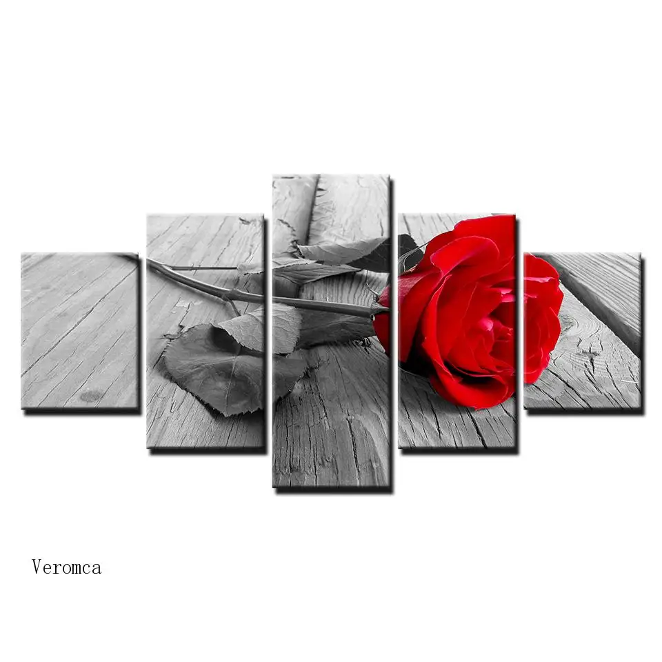 Home Decoration Canvas Painting Modern 5 Panel Red Rose Flowers Printed Wall Art Modular Poster Picture for Living Room Decor
Home Decoration Canvas Painting Modern 5 Panel Red Rose Flowers Printed Wall Art Modular Poster Picture for Living Room Decor
