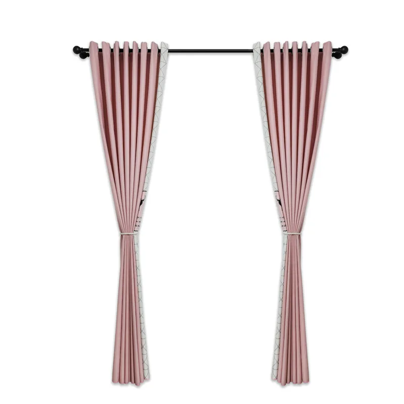 Custom Ins Nordic Style Modern Cotton and Linen Printing Panel Pink Curtain Shade Living Room Bedroom Girl's Room
Custom Ins Nordic Style Modern Cotton and Linen Printing Panel Pink Curtain Shade Living Room Bedroom Girl's Room