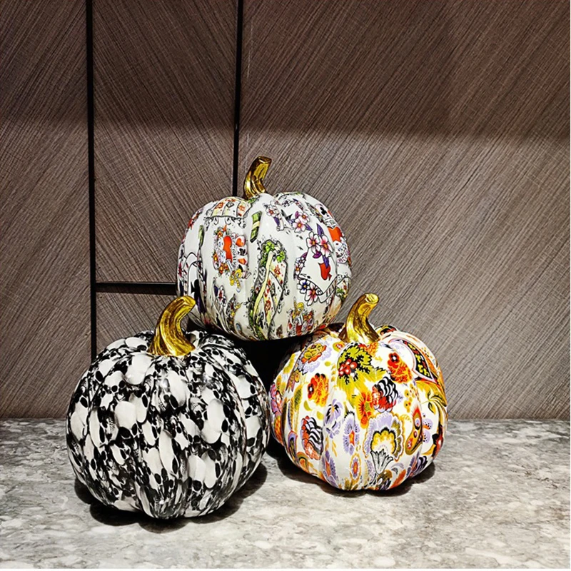 Nordic Creative Colorful Pumpkin Statue Figurine Home Living Room Decoration Ornaments For Resin Craft For Holiday Decor Gift
Nordic Creative Colorful Pumpkin Statue Figurine Home Living Room Decoration Ornaments For Resin Craft For Holiday Decor Gift