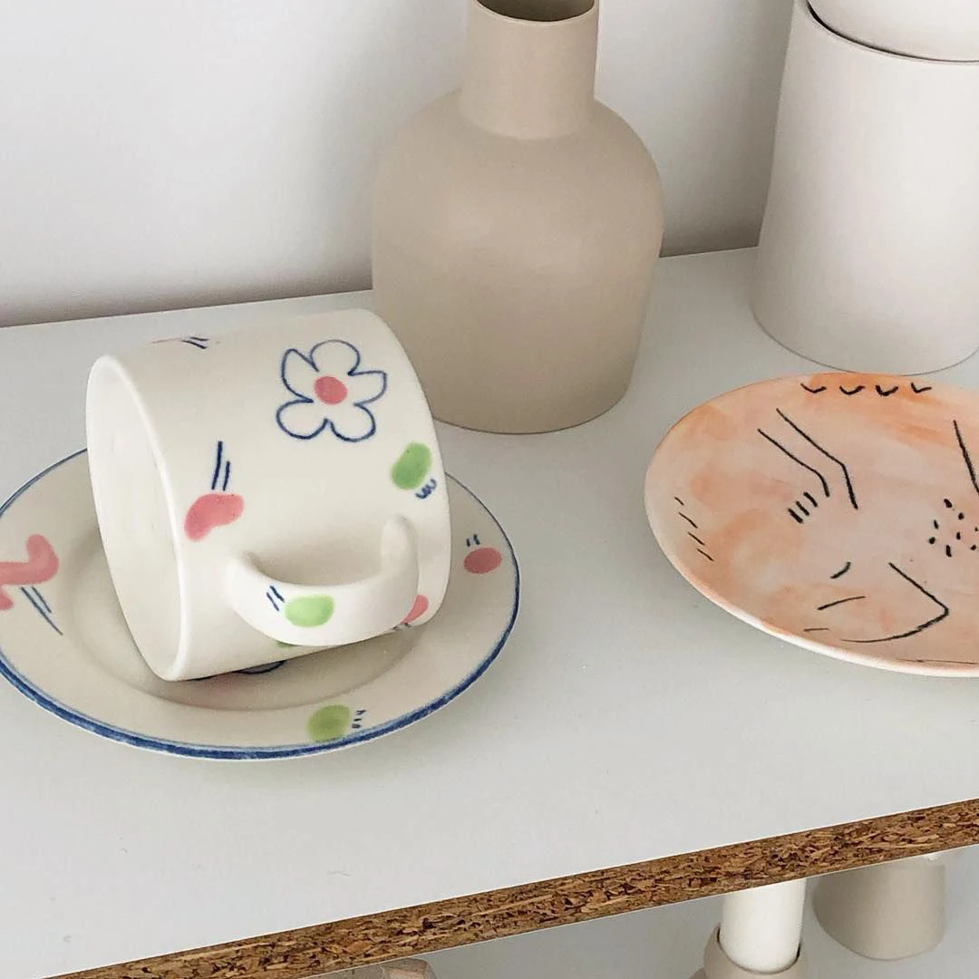 Cute Sakura Mug Ceramic Girl Cartoon Coffee Cup Saucers Set Creative Hand Painted Home Tea Cups Coffe Cup Women Mugs AC50BD
Cute Sakura Mug Ceramic Girl Cartoon Coffee Cup Saucers Set Creative Hand Painted Home Tea Cups Coffe Cup Women Mugs AC50BD