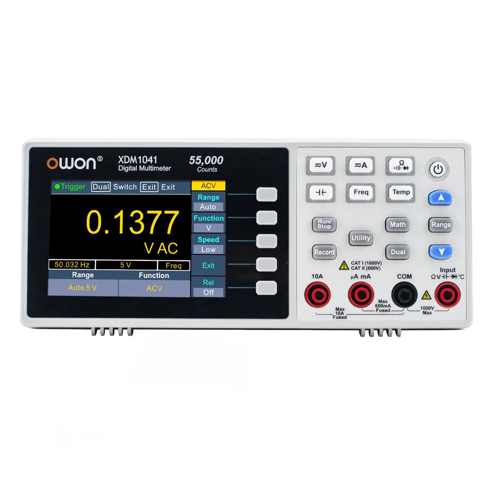 Настольный цифровой мини-мультиметр Owon XDM1041, 3,7 дюйма, высокоточный универсальный настольный мультиметр True RMS
Настольный цифровой мини-мультиметр Owon XDM1041, 3,7 дюйма, высокоточный универсальный настольный мультиметр True RMS