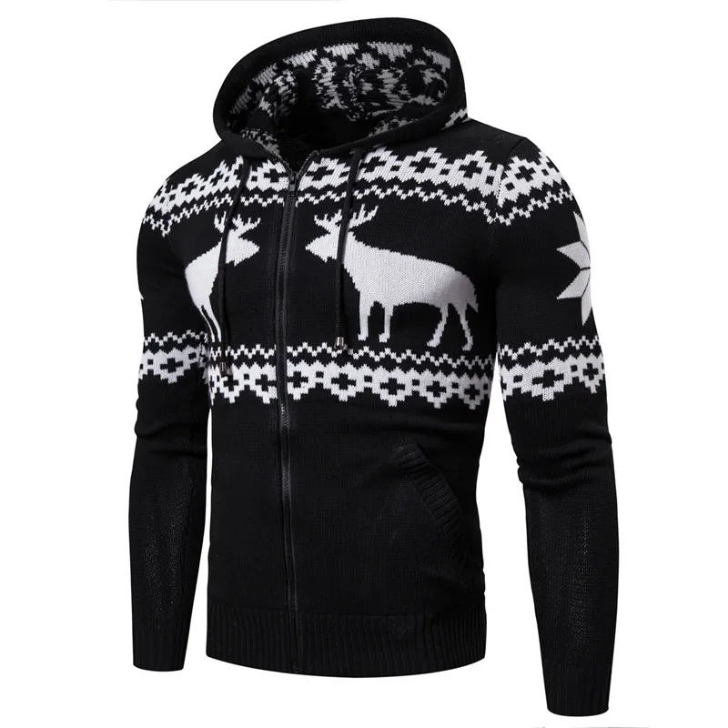 2020 Autumn Winter Cardigan Men's Sweater Men's Zipper Hooded Deer Christmas Sweater Casual Jacket Outwear Hoodies Free Shipping
2020 Autumn Winter Cardigan Men's Sweater Men's Zipper Hooded Deer Christmas Sweater Casual Jacket Outwear Hoodies Free Shipping