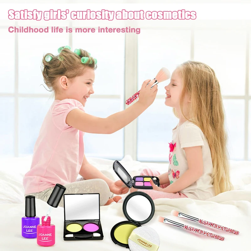Набор игрушек для макияжа девочек ролевые игры розовый макияж принцессы