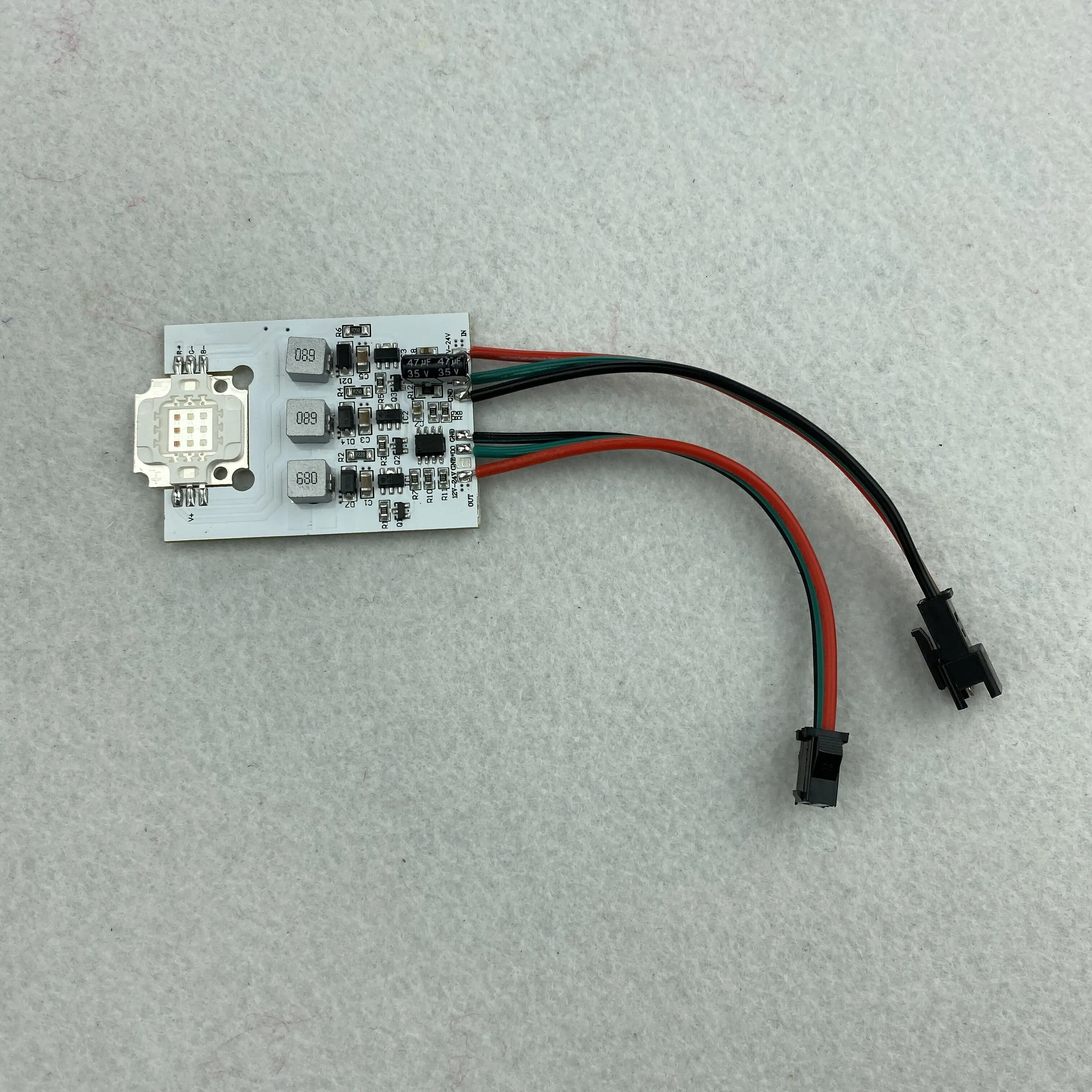 

3W/9W high power WS2811 controlled led pixel module;DC12-24V input;RGB addressable full color