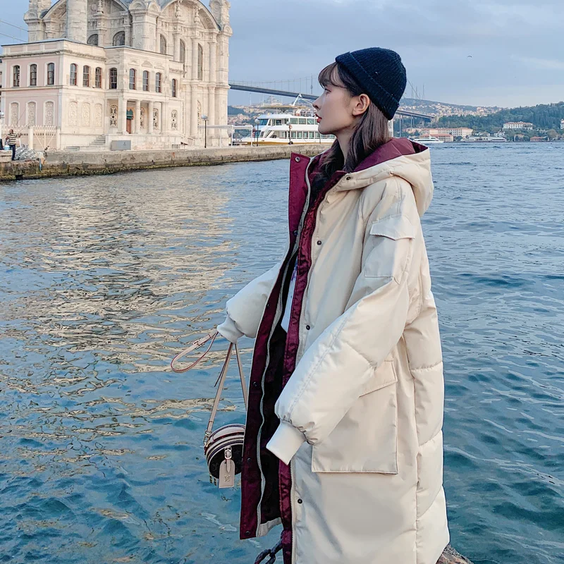 New medium and long down cotton padded jacket women's Korean loose winter coat winter cotton padded jacket
New medium and long down cotton padded jacket women's Korean loose winter coat winter cotton padded jacket