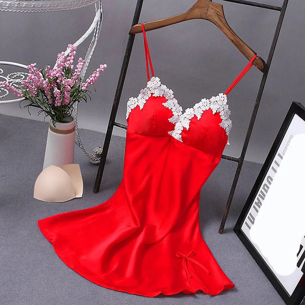 Women Dress Nightgown Sleepwear Slip Dress Sexy Nightie Lace Silk Robe Summer Female 2021 Night Dress Red Black Blue Purple
Women Dress Nightgown Sleepwear Slip Dress Sexy Nightie Lace Silk Robe Summer Female 2021 Night Dress Red Black Blue Purple