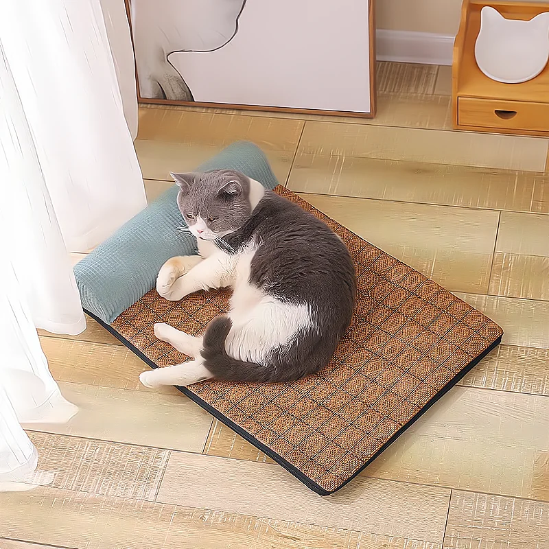 Pet Mat Cats Dogs Bed Mats Summer House Ice Pad Dog Sleeping Sofa Removeable Cover Cushion Washable Lattice Bamboo Mat Cat Bed
Pet Mat Cats Dogs Bed Mats Summer House Ice Pad Dog Sleeping Sofa Removeable Cover Cushion Washable Lattice Bamboo Mat Cat Bed