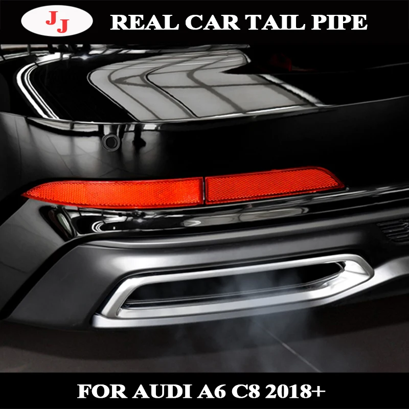 Car Styling real Tail Pipes for Audi A6 C8 2019 Exhaust Pipe Silencer Frame Cover Trim Sticker Chrome Exterior Accessories
Car Styling real Tail Pipes for Audi A6 C8 2019 Exhaust Pipe Silencer Frame Cover Trim Sticker Chrome Exterior Accessories
