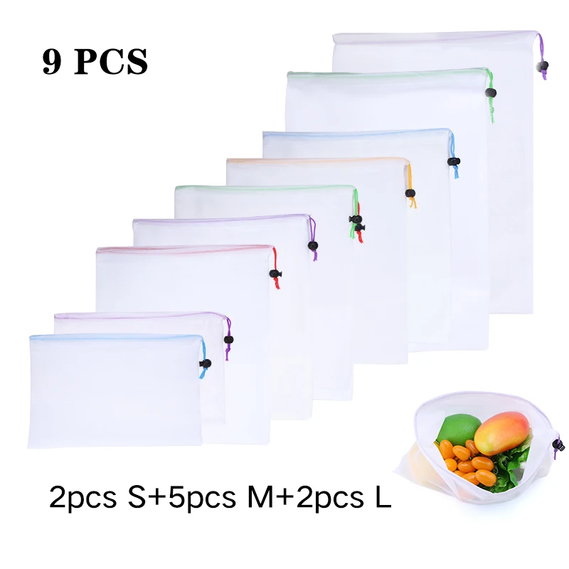 Сетчатые пакеты для хранения, ПВХ, 3/9/15 шт
Сетчатые пакеты для хранения, ПВХ, 3/9/15 шт