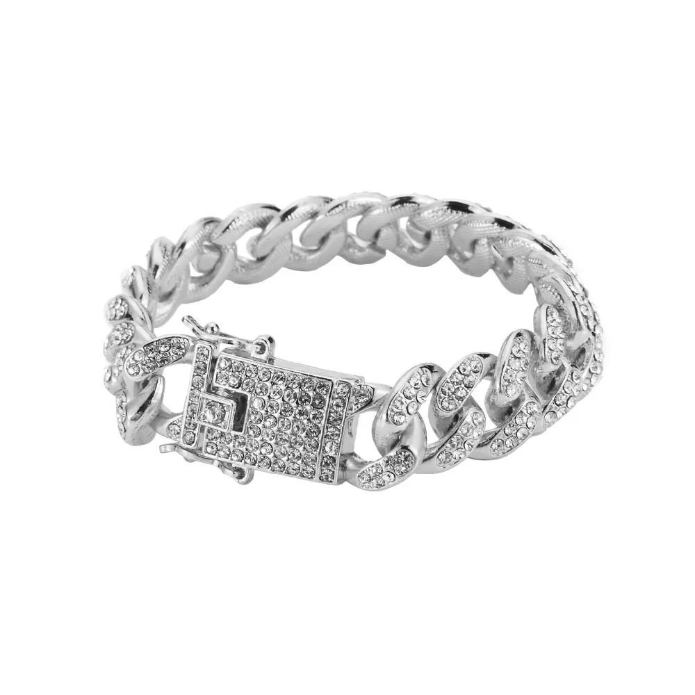 1 Hot Sale Hip Hop Iced Out Bling CZ Men Bracelet Fashion 20cm Long Miami Cuban Link Bracelets Male Hiphop Jewelry Gifts
1 Hot Sale Hip Hop Iced Out Bling CZ Men Bracelet Fashion 20cm Long Miami Cuban Link Bracelets Male Hiphop Jewelry Gifts