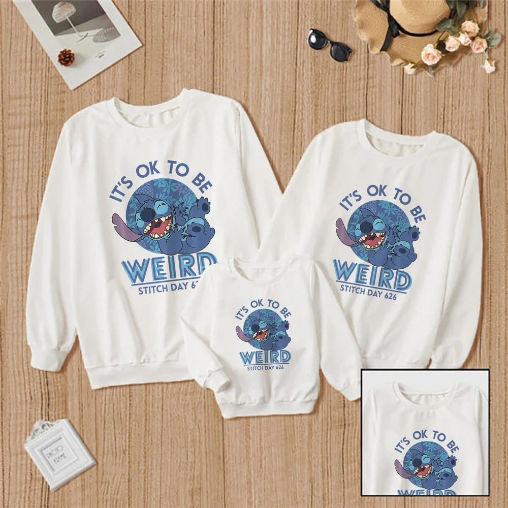 Weird Stitch Day 626 Letters Disney Family Look Sweatshirt Printing Clothes Happy Pattern IT'S OK TO BE Parent Children Hoodies
Weird Stitch Day 626 Letters Disney Family Look Sweatshirt Printing Clothes Happy Pattern IT'S OK TO BE Parent Children Hoodies