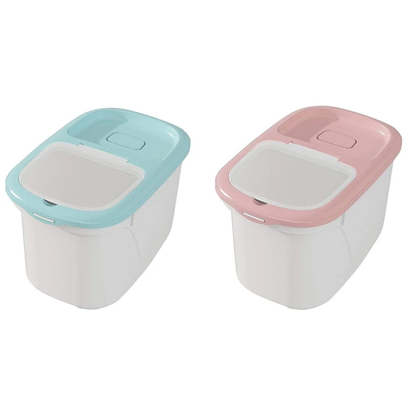 2Pcs Rice Storage Container,10KG/22Lbs Rice Sealed Box With BPA Free Plastic And Insert-Proof Box - Pink & Green
2Pcs Rice Storage Container,10KG/22Lbs Rice Sealed Box With BPA Free Plastic And Insert-Proof Box - Pink & Green