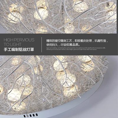 Simple LED round ceiling lamp creative nest lamp warm romantic bedroom room lamp indoor lighting WF909530
Simple LED round ceiling lamp creative nest lamp warm romantic bedroom room lamp indoor lighting WF909530