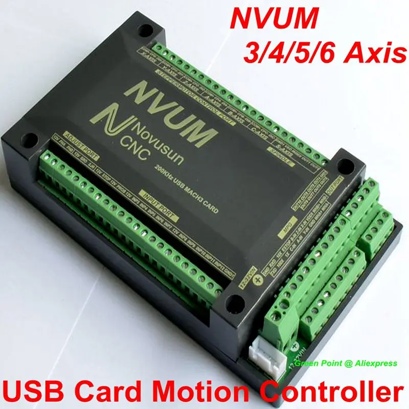 NVUM 3/4/5/6 axis CNC контроллер движения MACH3 USB карта 250 HKz интерфейс коммутационной платы