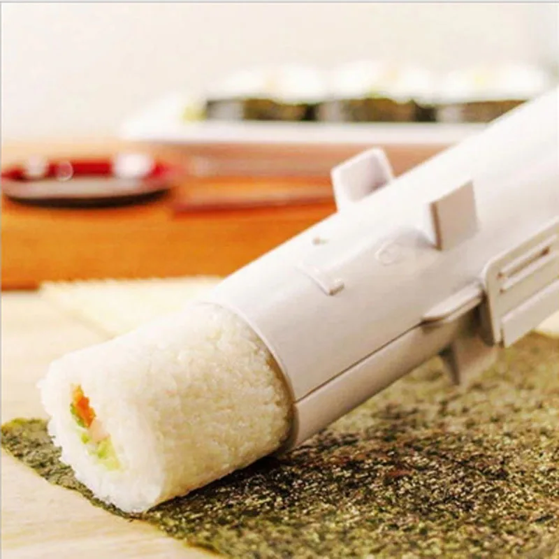Sushi Maker Roller Rice Mold Bazooka DIY Vegetable Meat Rice Rolling Tool Household Rice Ball Making Machine For Kitchen 
Sushi Maker Roller Rice Mold Bazooka DIY Vegetable Meat Rice Rolling Tool Household Rice Ball Making Machine For Kitchen