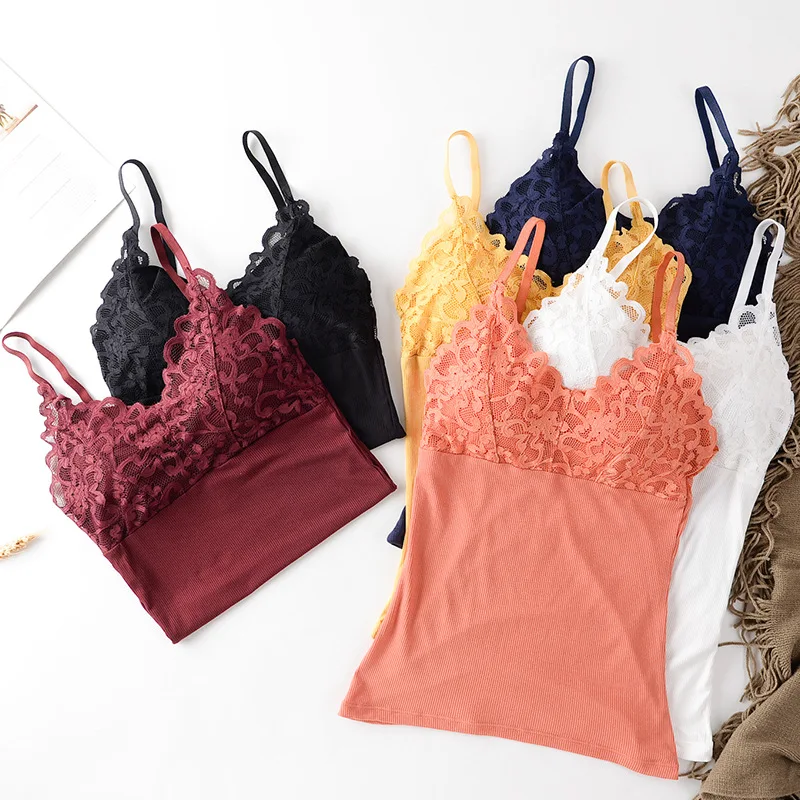 2pcs/set Cotton Vest Top Women lingerie Pad Sleeveless Straps Fashion Lace Tube Crop Tops Female Casual Camisoles Underwear #F
2pcs/set Cotton Vest Top Women lingerie Pad Sleeveless Straps Fashion Lace Tube Crop Tops Female Casual Camisoles Underwear #F