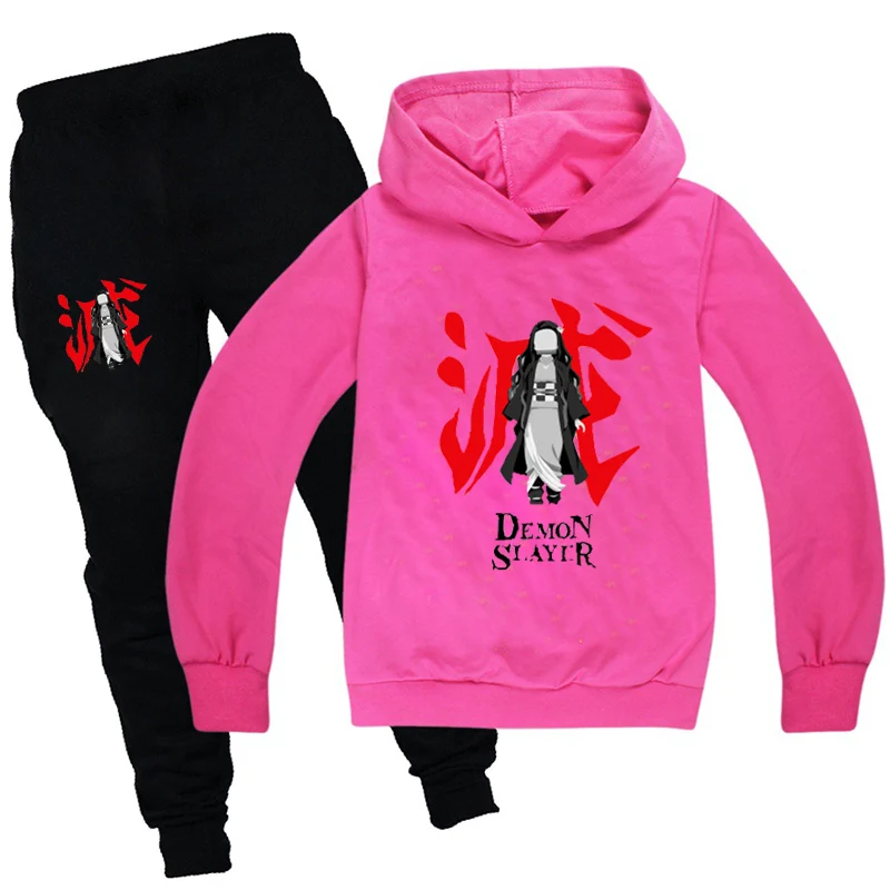 Fall Clothes for Kids Long Sleeve Anime Girls Demon Slayer Tops and Pants Christmas Boutique Kimetsu No Yaiba Children Clothing
Fall Clothes for Kids Long Sleeve Anime Girls Demon Slayer Tops and Pants Christmas Boutique Kimetsu No Yaiba Children Clothing