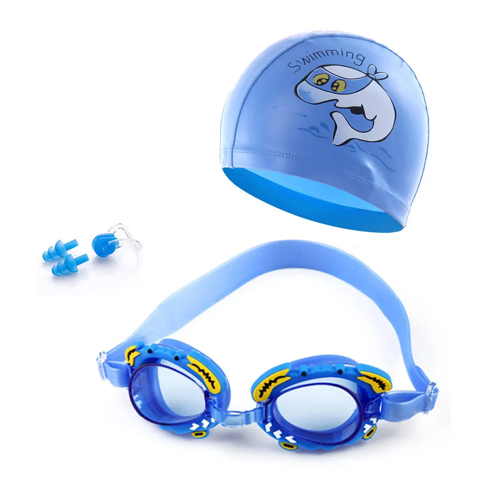 Swimming Goggles Silicone Nose Clip Ears Plug Cartoon Swim Cap Set Kids Girls Anti Fog Eyewear Swimming Glasses Children 3-12
Swimming Goggles Silicone Nose Clip Ears Plug Cartoon Swim Cap Set Kids Girls Anti Fog Eyewear Swimming Glasses Children 3-12