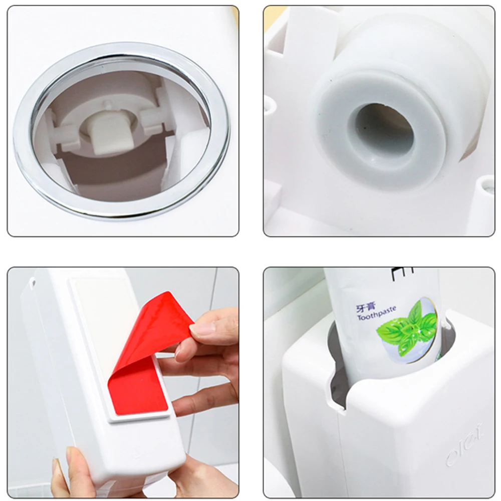 1Set Automatic Toothpaste Dispenser With 5-Positions Toothbrush Holder Water Resistant Bathroom Sticky Toothpaste Squeezer
1Set Automatic Toothpaste Dispenser With 5-Positions Toothbrush Holder Water Resistant Bathroom Sticky Toothpaste Squeezer