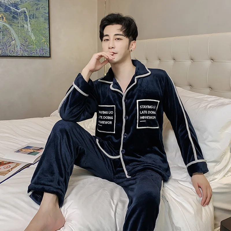 Flannel Couple Pajamas Set Autumn Winter Suits Plush Warm Homewear Men Women Sleepwear Coral Fleece Pijamas Suit 2PCS Shirt&Pant
Flannel Couple Pajamas Set Autumn Winter Suits Plush Warm Homewear Men Women Sleepwear Coral Fleece Pijamas Suit 2PCS Shirt&Pant