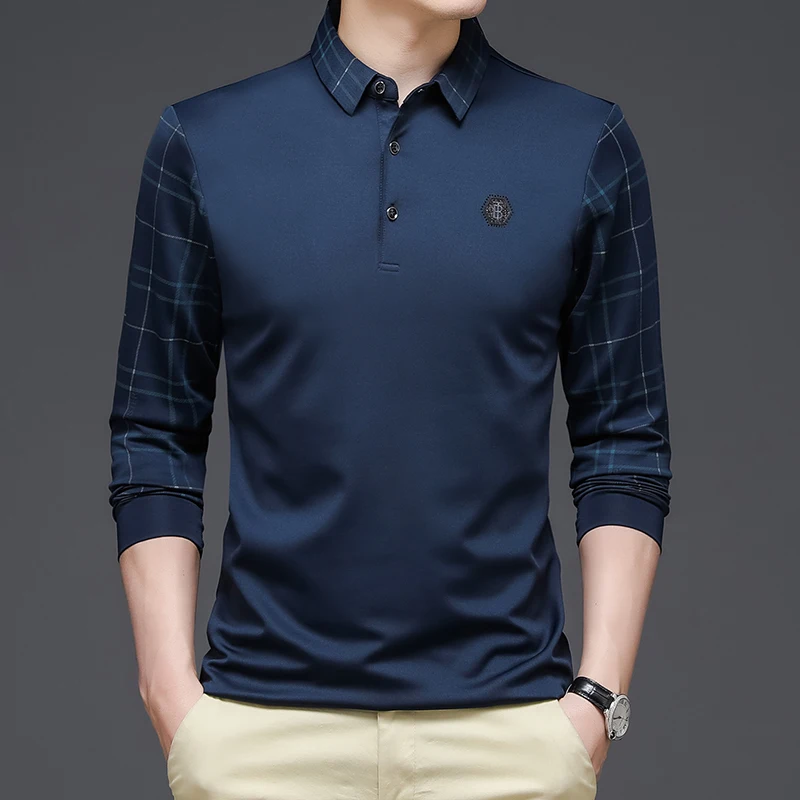 Men's Fashion Brand Polo Shirt Men's Pure Cotton Pure Pigment Color Casual Long Sleeve Top Fashion Clothing
Men's Fashion Brand Polo Shirt Men's Pure Cotton Pure Pigment Color Casual Long Sleeve Top Fashion Clothing