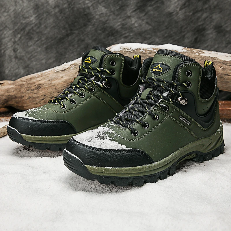 Winter Warm Men Hiking Trainers Plus Velvet Climbing Shoes Mens Army green Man Outdoor Boots High Top Rock Climbing Shoes Men
Winter Warm Men Hiking Trainers Plus Velvet Climbing Shoes Mens Army green Man Outdoor Boots High Top Rock Climbing Shoes Men