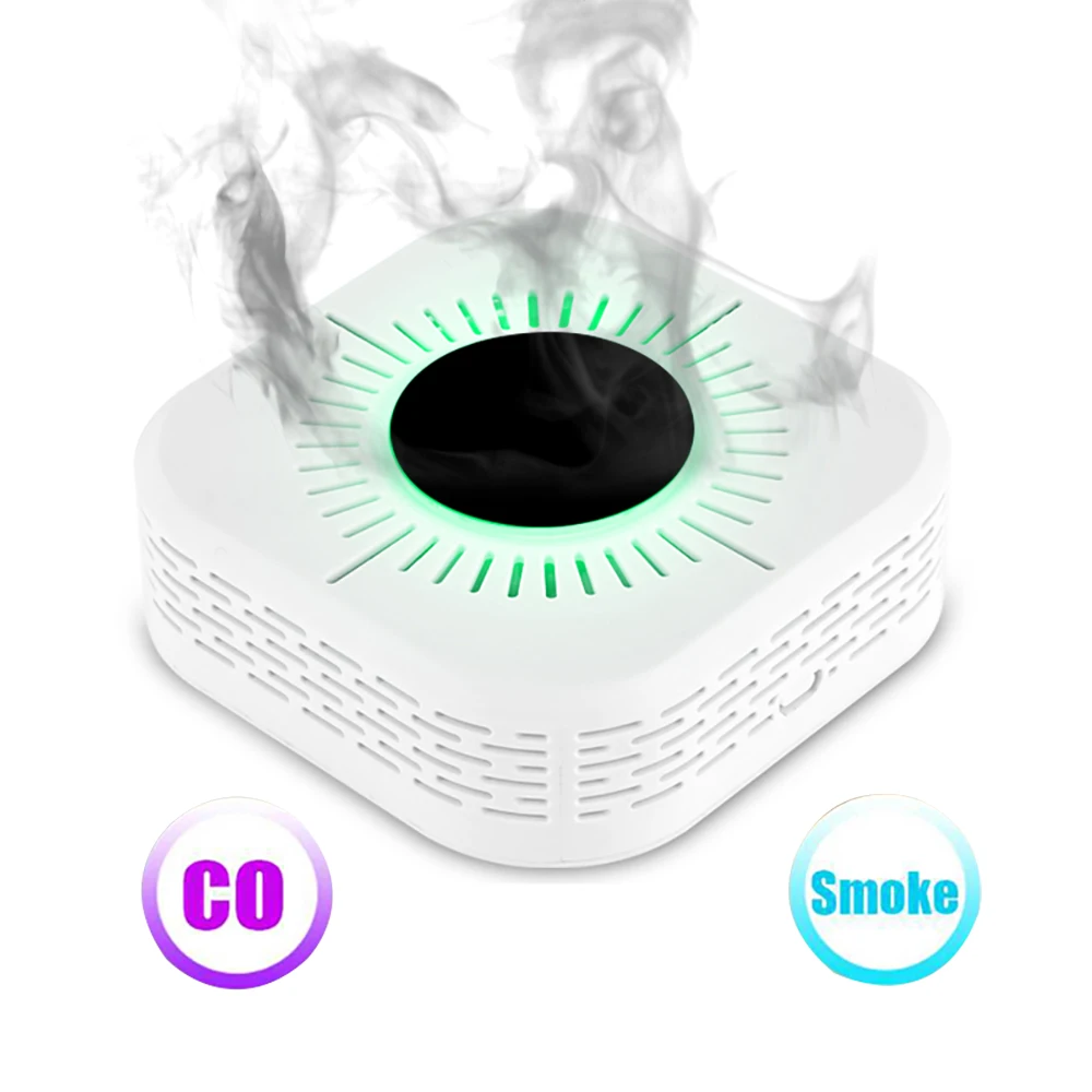 

RF 433MHz Smoke Detector Carbon Monoxide Fire Sensor Smart Life Home Safety Independent Wireless Alarm Work With The Host