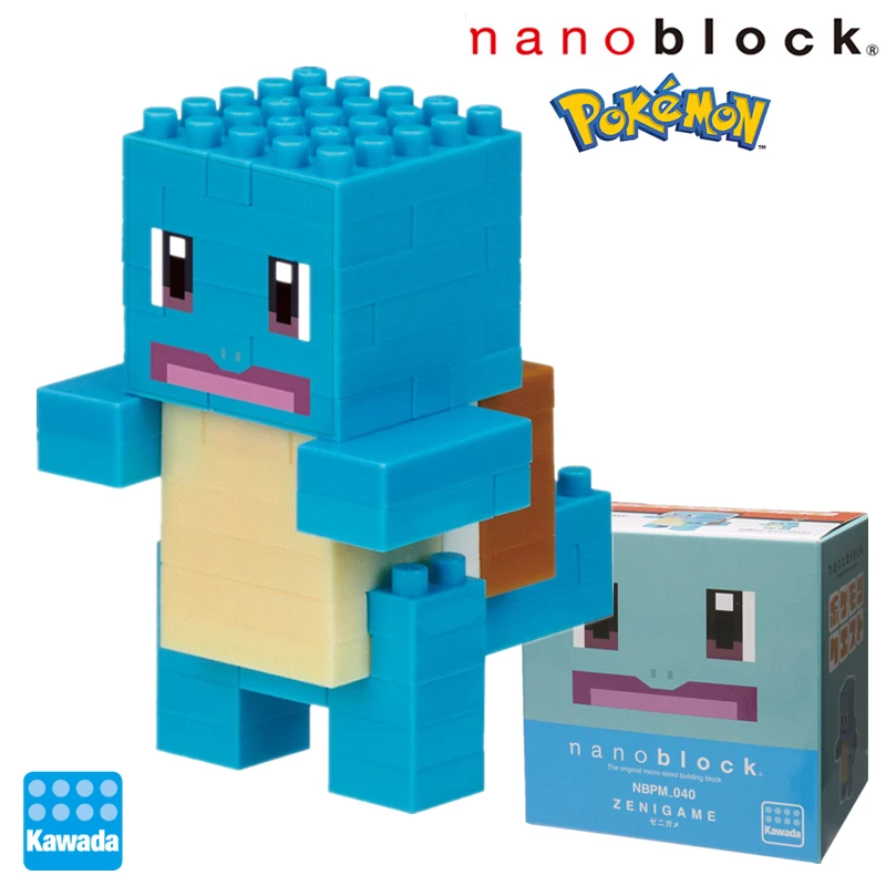 Kawada Nanoblock Pokemon Quest Squirtle NBPM 040 80 шт. алмазные строительные блоки креативные мини