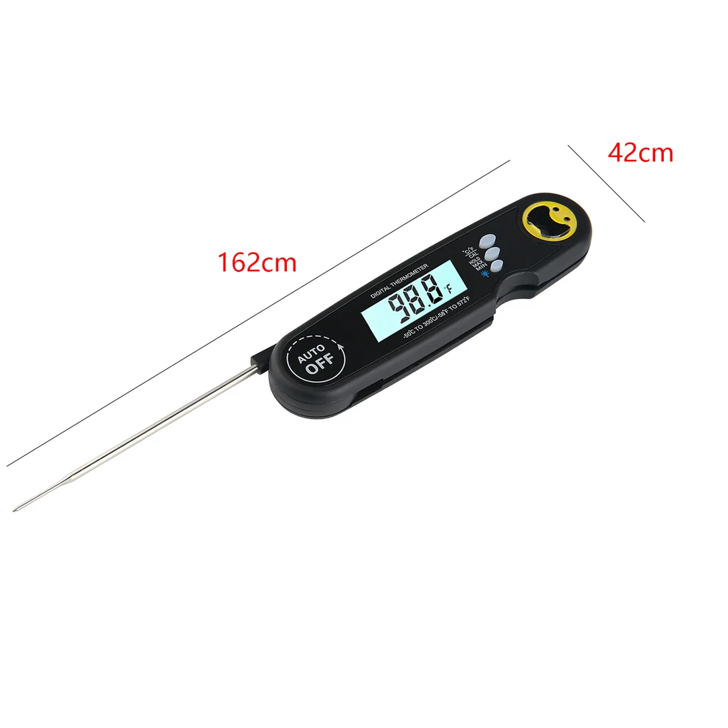 Folding Meat Digital Thermometer Kitchen Cooking Food Candy Temperature Meter LCD Display Backlight
Folding Meat Digital Thermometer Kitchen Cooking Food Candy Temperature Meter LCD Display Backlight