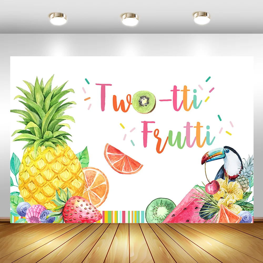 Twotti Frutti фон для дня рождения Летние фрукты день фото два tti девушки декорации