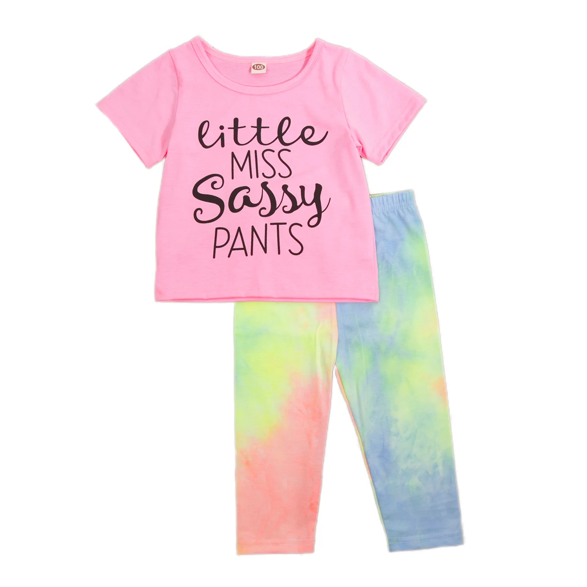 От 1 до 6 лет хлопковая футболка с короткими рукавами и буквенным принтом для маленьких девочек топы, радужные Блестящие Брюки-карандаш, брюк...
От 1 до 6 лет хлопковая футболка с короткими рукавами и буквенным принтом для маленьких девочек топы, радужные Блестящие Брюки-карандаш, брюк...