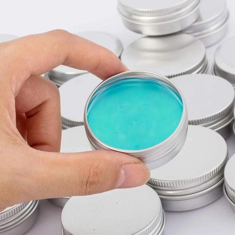 50Pcs Cream Jar Round Tin Cosmetic Lip Balm Containers Nail Craft Pot Refillable Bottle Screw Thread Lids Empty Aluminum Cans
50Pcs Cream Jar Round Tin Cosmetic Lip Balm Containers Nail Craft Pot Refillable Bottle Screw Thread Lids Empty Aluminum Cans