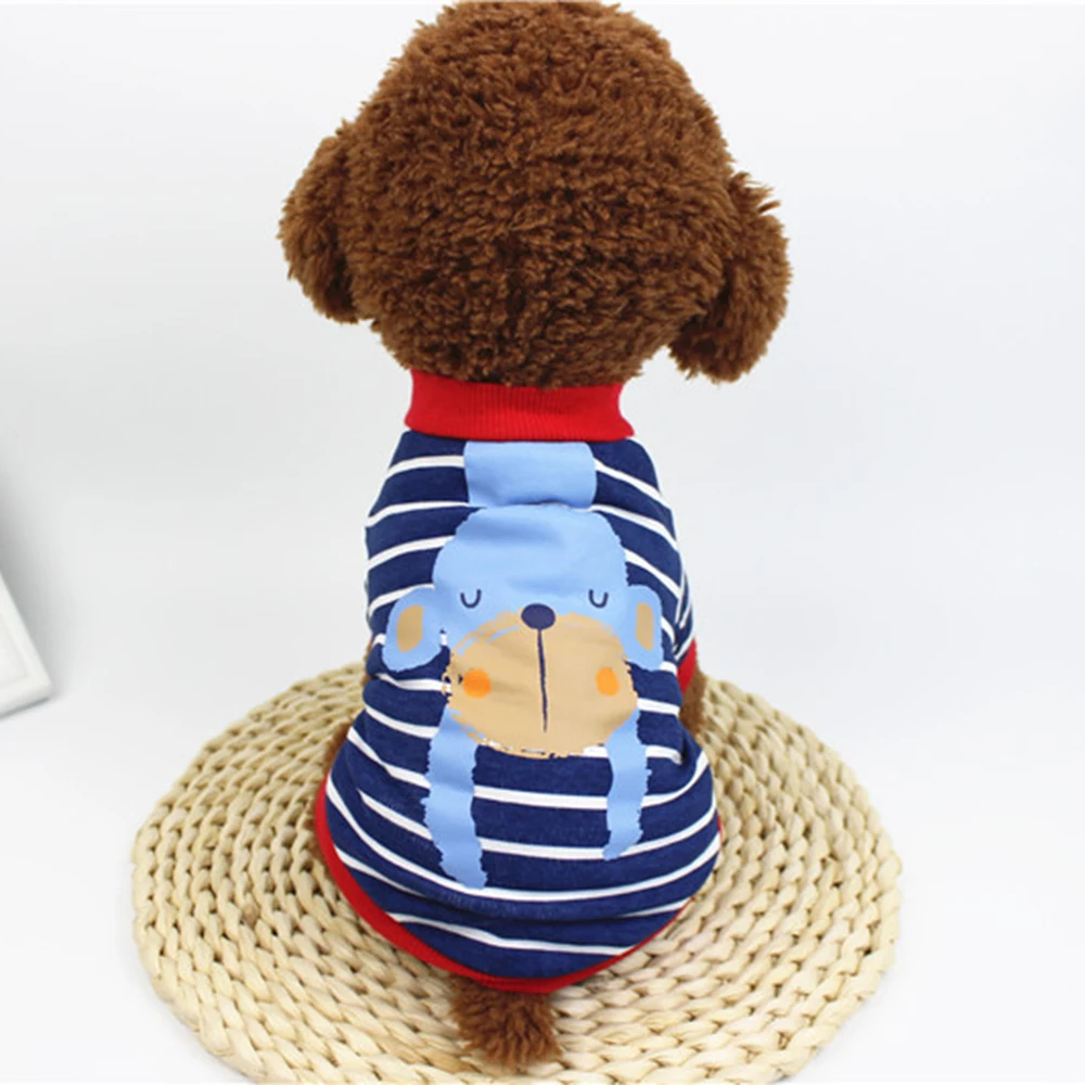 1pcs New Style Dog Shirt Spring Autumn Clothes For Small Dogs Striped Cotton Cartoon Printed Teddy Dog Clothes 
1pcs New Style Dog Shirt Spring Autumn Clothes For Small Dogs Striped Cotton Cartoon Printed Teddy Dog Clothes