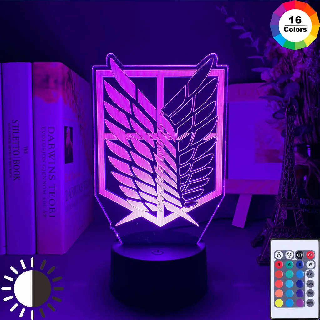 Anime Attack on 3D illusion Lamp Home Night Light LED Children Kids Boys Gift Manga Japanese Anime Bedroom Desk Lamp Titan Xmas
Anime Attack on 3D illusion Lamp Home Night Light LED Children Kids Boys Gift Manga Japanese Anime Bedroom Desk Lamp Titan Xmas
